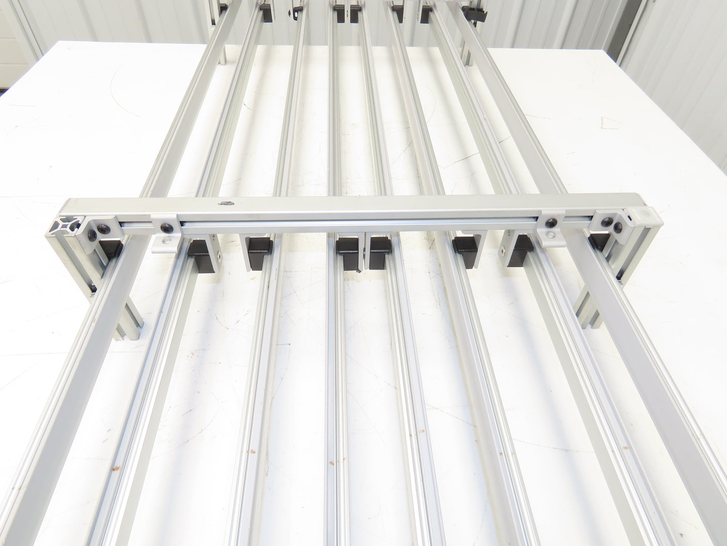 Dorner 2200 Series 18"W x 60"L Conveyor Bed Lane Guides Adj Small Parts Divider