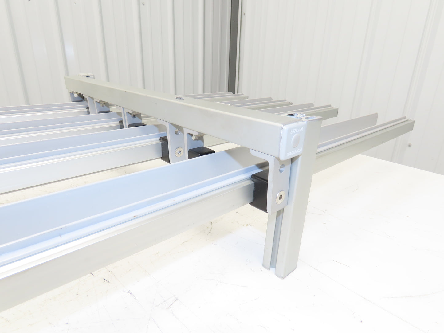 Dorner 2200 Series 18"W x 60"L Conveyor Bed Lane Guides Adj Small Parts Divider