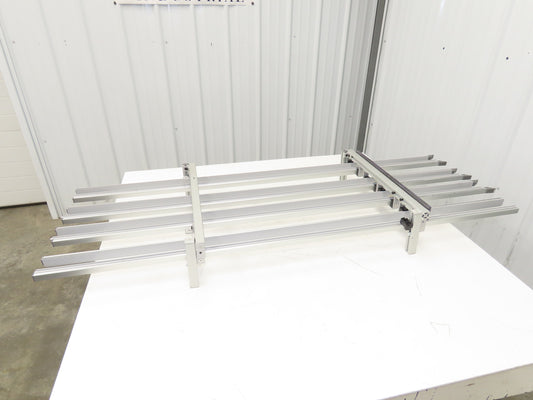 Dorner 2200 Series 18"W x 60"L Conveyor Bed Lane Guides Adj Small Parts Divider