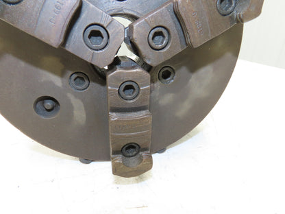 Cushman 1010208L0B 3-Jaw Independent Manual Lathe Chuck 8" OD L0 Taper Mount