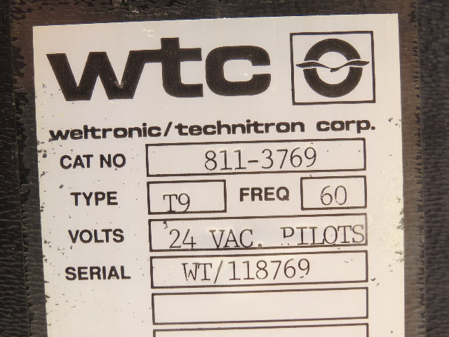 WTC Weltronic WT-900 Technitron Type T9 Welding Timer Counter Controller 24V