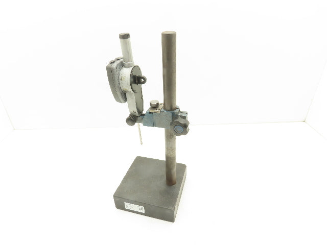Mitutoyo 6x6x2" Granite Indicator Stand 14"H Post 0-2" Digital Gage 543-558-1