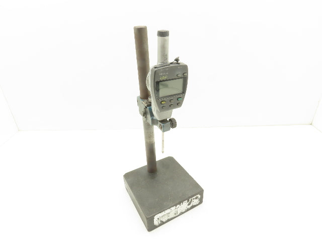 Mitutoyo 6x6x2" Granite Indicator Stand 14"H Post 0-2" Digital Gage 543-558-1