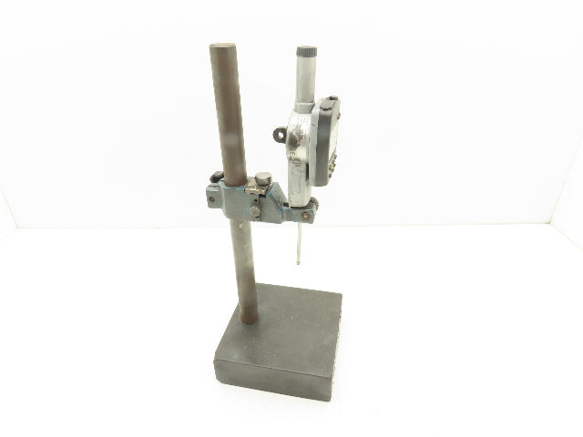 Mitutoyo 6x6x2" Granite Indicator Stand 14"H Post 0-2" Digital Gage 543-558-1