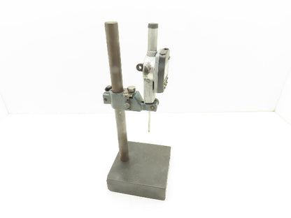 Mitutoyo 6x6x2" Granite Indicator Stand 14"H Post 0-2" Digital Gage 543-558-1