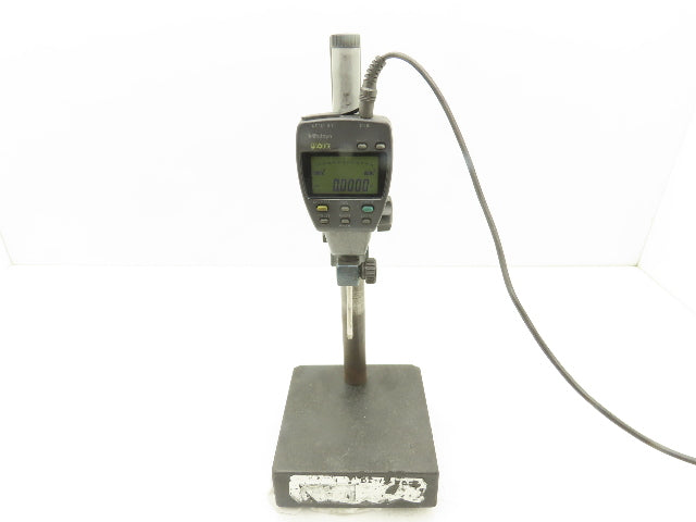 Mitutoyo 6x6x2" Granite Indicator Stand 14"H Post 0-2" Digital Gage 543-558-1