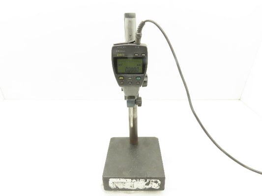 Mitutoyo 6x6x2" Granite Indicator Stand 14"H Post 0-2" Digital Gage 543-558-1