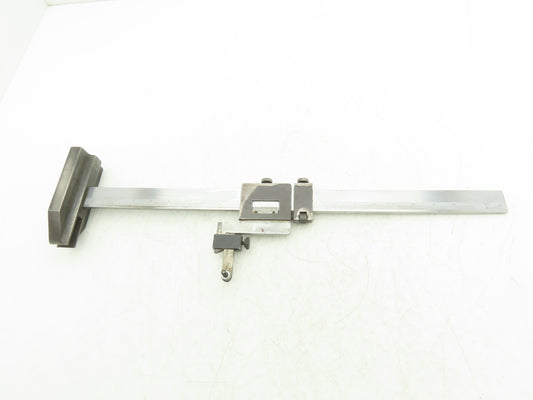 Brown & Sharpe 586 Vernier Height Gage 0-20" Range Stainless w/Indicator mount