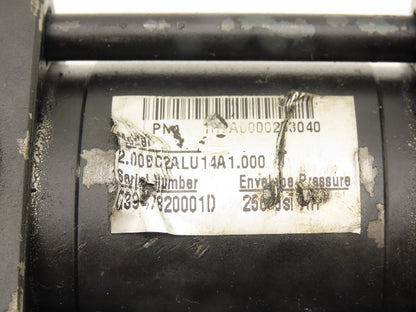 Parker 2.00BC2ALU14A1.000 Pneumatic Air Cylinder 2" Bore 1" Stroke 250PSI