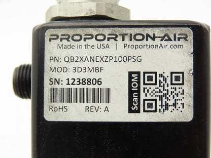Proportion-Air 3D3MBF Electro-Pneumatic Pressure Regulator Full Vacuum 175 psig