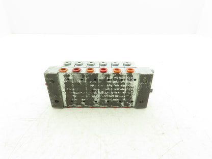 Graco 24G488 6 Section Modular NPSF Base Plate & Trabon MSP Divider Valves