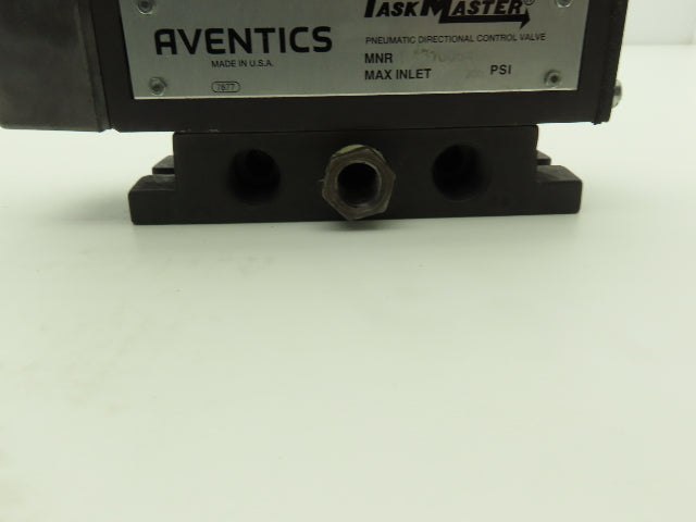 Aventics R431008498 TaskMaster Pneumatic Directional Valve 3-Pos Lever 200psi