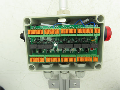 Gimatic 6755 Junction Box for Sensors 8 Inputs 24VDC with Signal Tower
