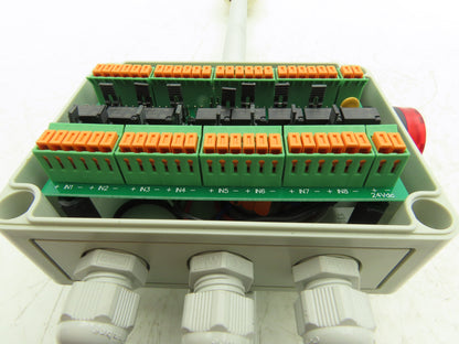 Gimatic 6755 Junction Box for Sensors 8 Inputs 24VDC with Signal Tower