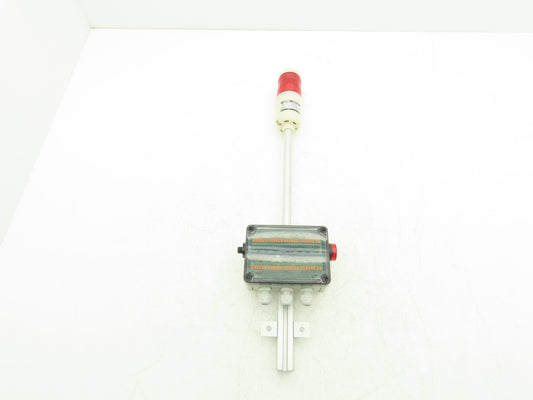 Gimatic 6755 Junction Box for Sensors 8 Inputs 24VDC with Signal Tower