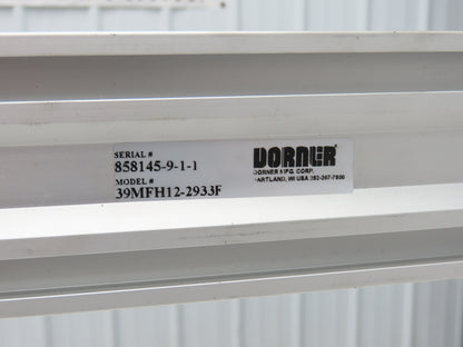 Dorner 39MFH12-2933F 12" Conveyor Leg Support H Stand 29-33" Adj Height Aluminum