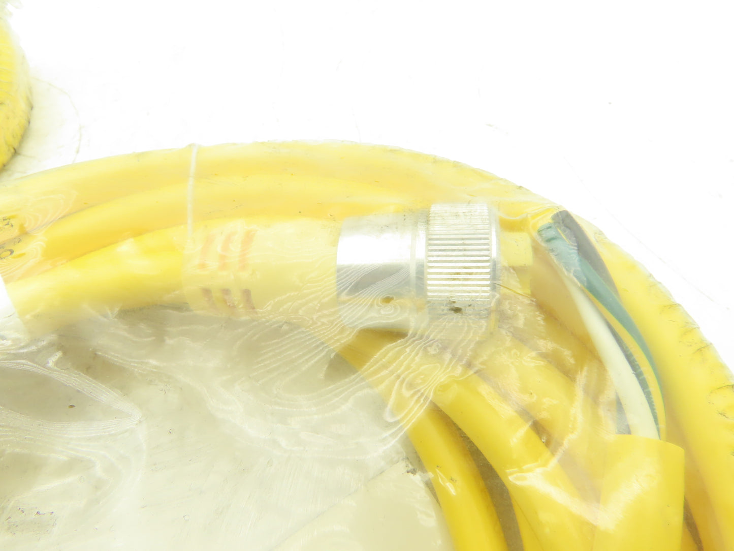 Mencom MIN-3FP-20 MIN Size I Cordset 3-Pole Female Straight Yellow 20' Lot of 2