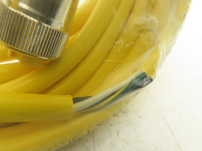 Mencom MIN-3FP-20 MIN Size I Cordset 3-Pole Female Straight Yellow 20' Lot of 2