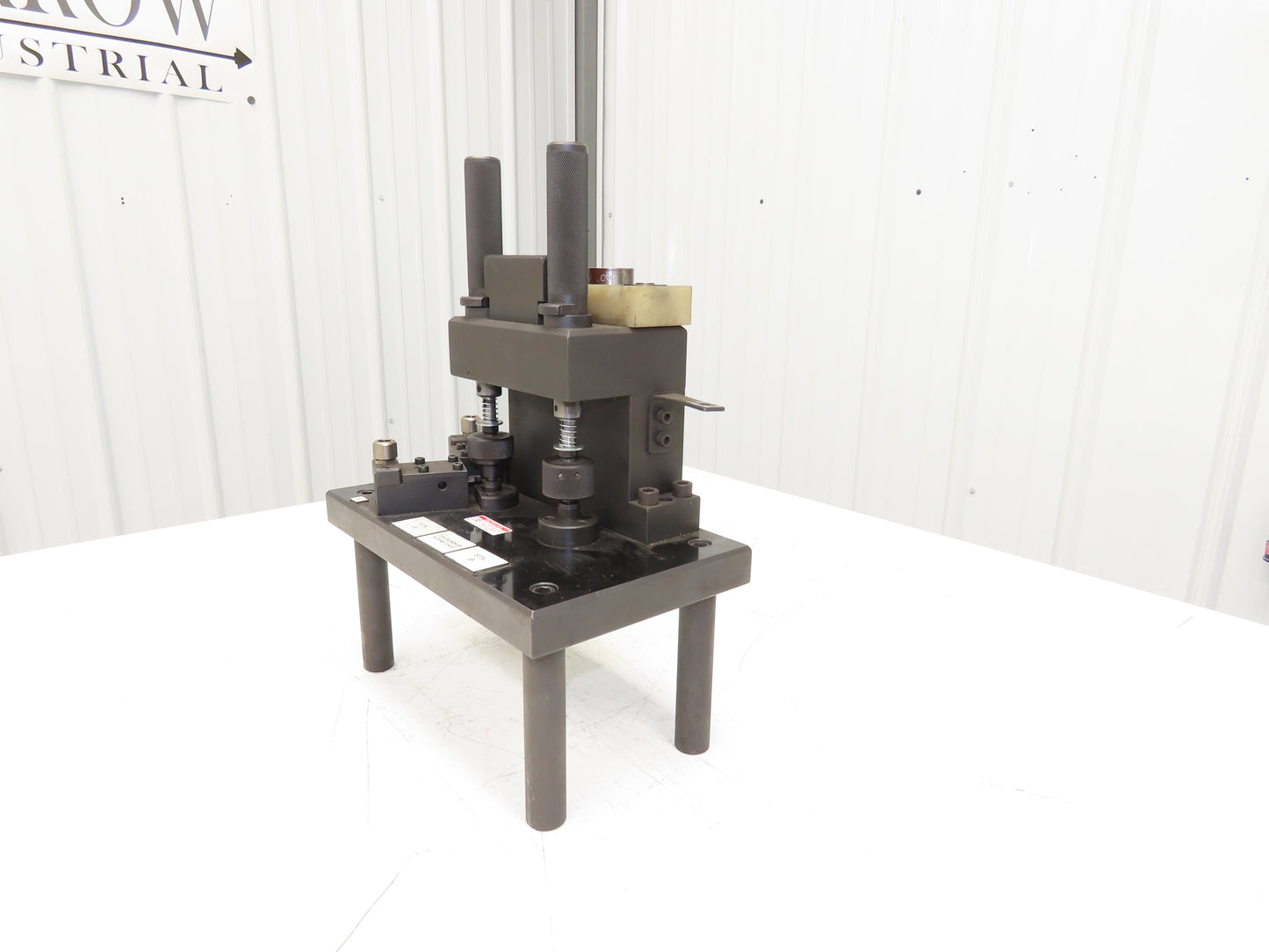 Dual Post 2-Station Comparator Indicator Gage Measuring Stand 7x12" Steel Base