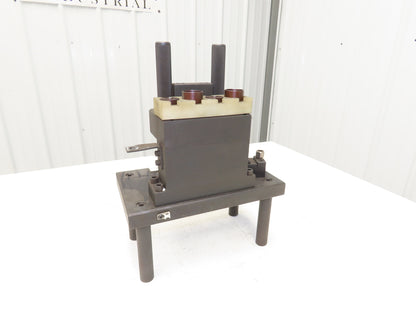 Dual Post 2-Station Comparator Indicator Gage Measuring Stand 7x12" Steel Base