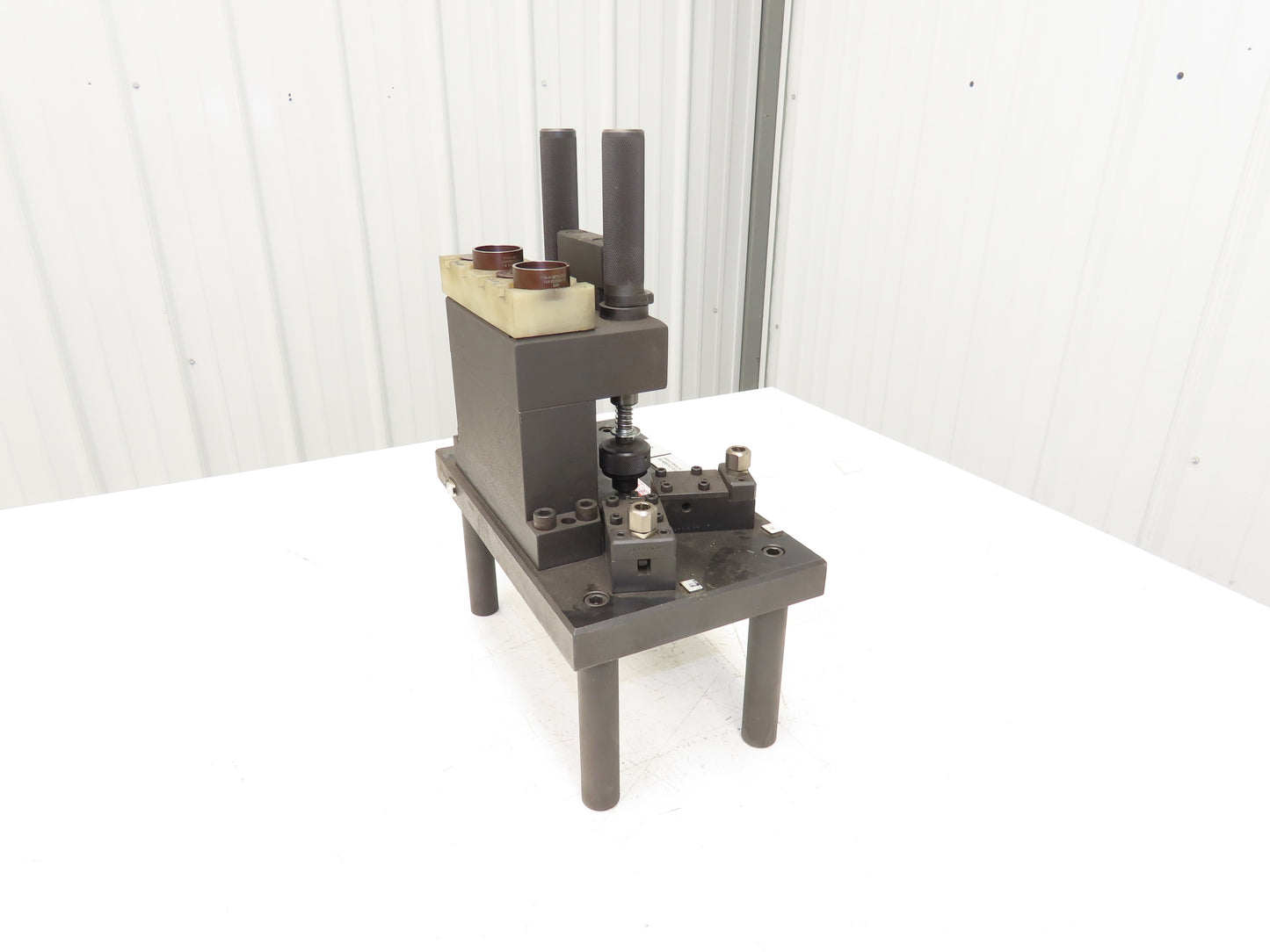 Dual Post 2-Station Comparator Indicator Gage Measuring Stand 7x12" Steel Base