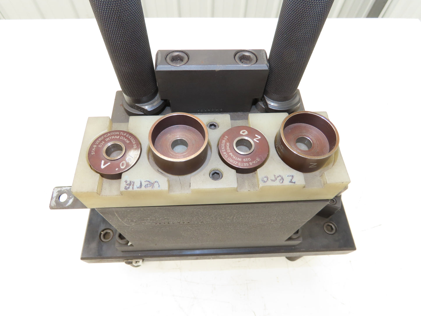 Dual Post 2-Station Comparator Indicator Gage Measuring Stand 7x12" Steel Base