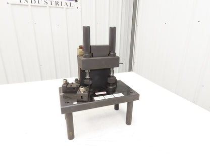 Dual Post 2-Station Comparator Indicator Gage Measuring Stand 7x12" Steel Base