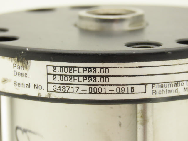 Parker 2.002FLP93.00 Pneumatic Air Cylinder 2" Bore 3" Stroke 145 PSI