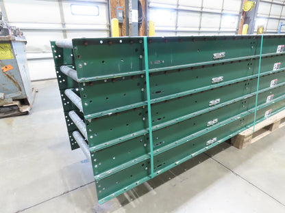 Dematic Rapistan 24"x 12' Gravity Roller Conveyor 22"BF 1.9"Dia  5-Sections 60'L