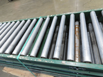 Dematic Rapistan 24"x 12' Gravity Roller Conveyor 22"BF 1.9"Dia  5-Sections 60'L