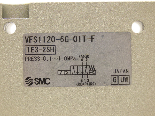 SMC VFS1120-6G-01T-F Solenoid Valve 12VDC 4/5 Port