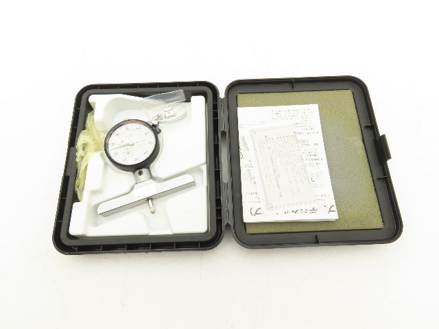 Mitutoyo 7218S Dial Depth Indicator Gage 0-8" Range .001" 4" Base