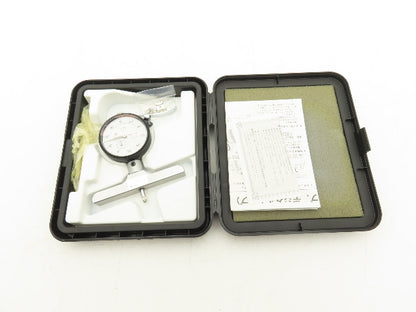 Mitutoyo 7218S Dial Depth Indicator Gage 0-8" Range .001" 4" Base
