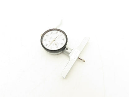 Mitutoyo 7218S Dial Depth Indicator Gage 0-8" Range .001" 4" Base