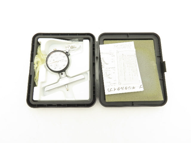 Mitutoyo 7218S Dial Depth Indicator Gage 0-8" Range .001" 4" Base