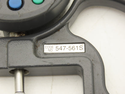 Mitutoyo 547-561S Tube Thickness Indicator Gage 0-.470"/12mm 543-783BS