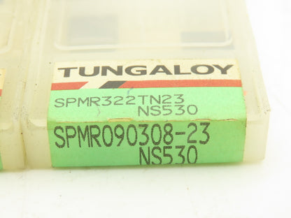 Toshiba Tungaloy SPMR090308-23 Box of 10 Square Carbide Inserts NS530 Lot of 60