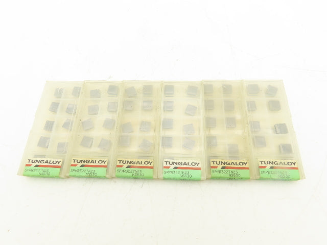 Toshiba Tungaloy SPMR090308-23 Box of 10 Square Carbide Inserts NS530 Lot of 60
