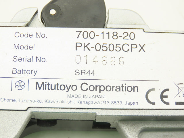 Mitutoyo 700-118-20 Quick-Mini Digital Thickness Gage 0-0.5" Range .0005"