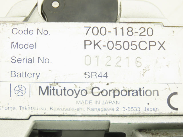 Mitutoyo 700-118-20 Quick-Mini Digital Thickness Gage 0-0.5" Range .0005"