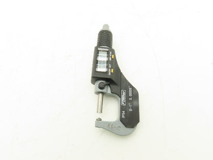 Fowler 54-860-001-1 Digital Outside Micrometer 0-1" 25mm Ball Anvil Flat Spindle