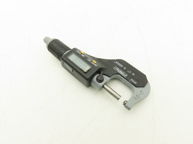 Fowler 54-860-001-1 Digital Outside Micrometer 0-1" 25mm Ball Anvil Flat Spindle