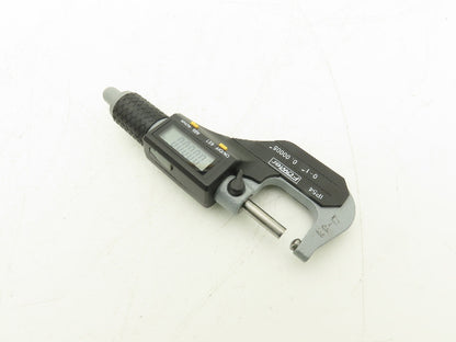Fowler 54-860-001-1 Digital Outside Micrometer 0-1" 25mm Ball Anvil Flat Spindle