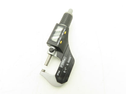 Fowler 54-860-001-1 Digital Outside Micrometer 0-1" 25mm Flat Anvil & Spindle