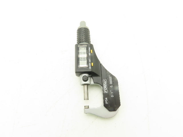 Fowler 54-860-001-1 Digital Outside Micrometer 0-1" 25mm Flat Anvil & Spindle
