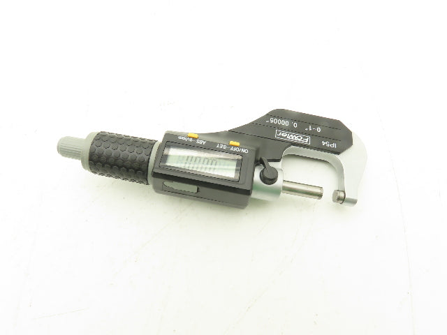 Fowler 54-860-001-1 Digital Outside Micrometer 0-1" 25mm Flat Anvil & Spindle