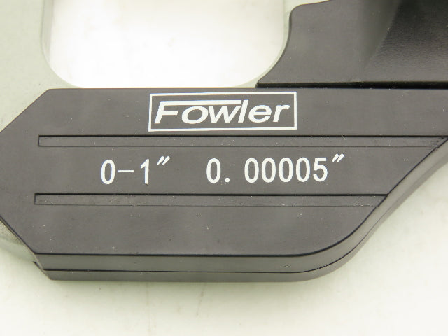 Fowler 54-860-001-1 Digital Outside Micrometer 0-1" 25mm Flat Anvil & Spindle