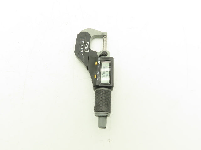 Fowler 54-860-001-1 Digital Outside Micrometer 0-1" 25mm Flat Anvil & Spindle