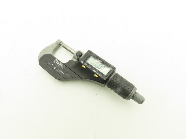Fowler 54-860-001-1 Digital Outside Micrometer 0-1" 25mm Flat Anvil & Spindle