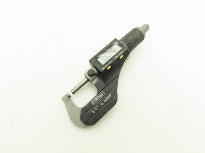 Fowler 54-860-001-1 Digital Outside Micrometer 0-1" 25mm Flat Anvil & Spindle